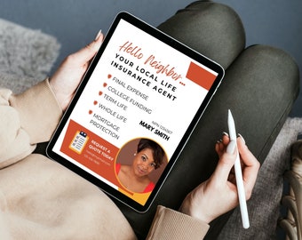 Life Insurance Agent Flyer Template: Customizable Marketing (Canva)