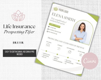 Life Insurance Flyer Template: Editable Canva Design