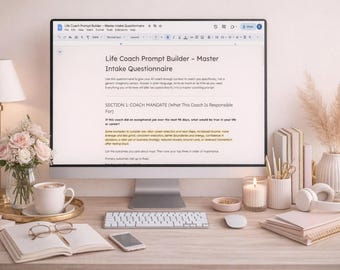 2026 AI Life Coach Prompt | Custom ChatGPT Prompt Builder for Career, Goals & Decision Making