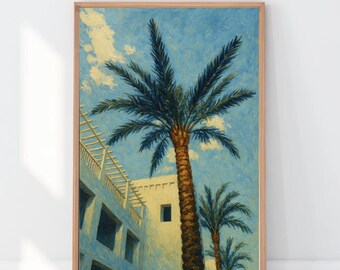 Palm Serenity – Acrylic Painting Print