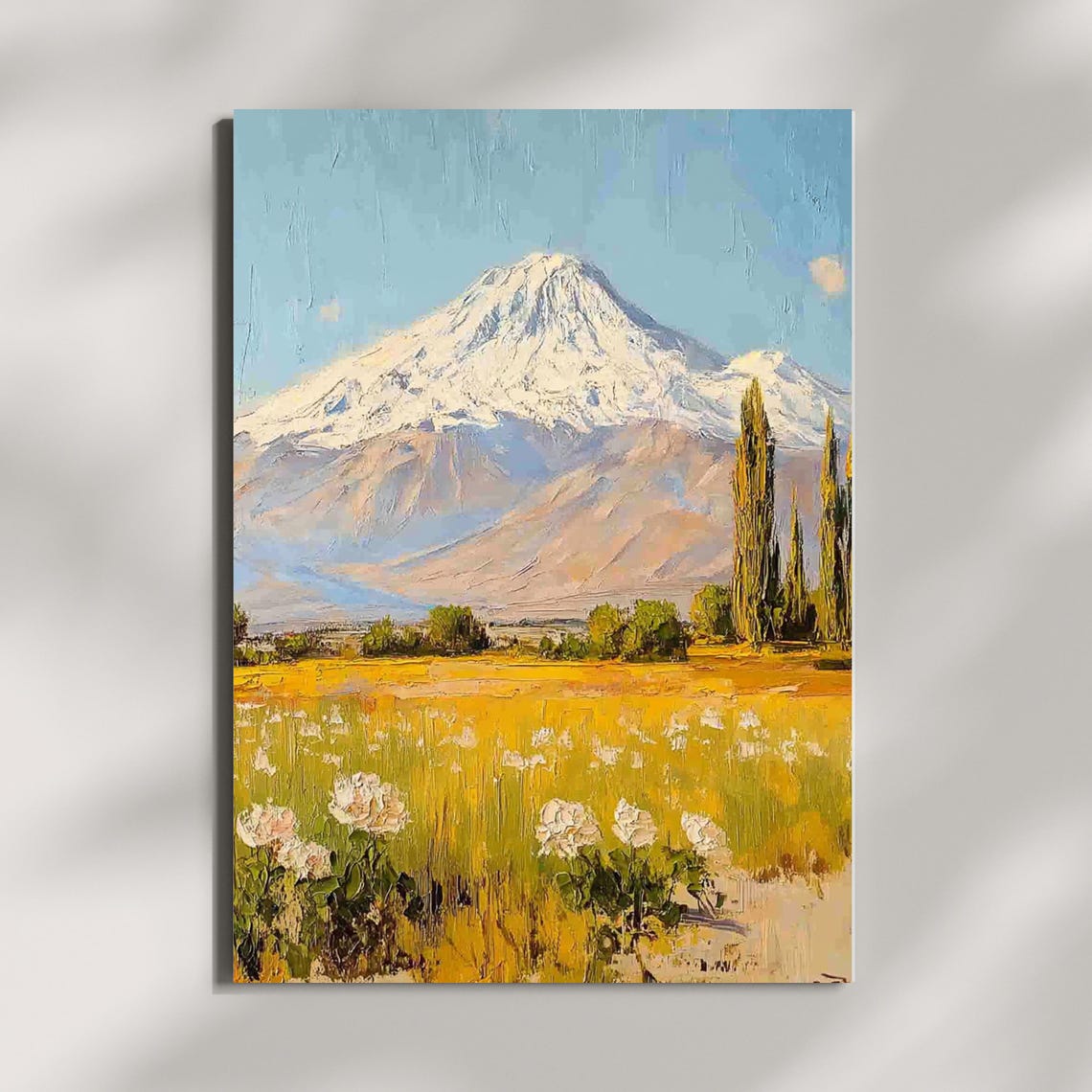 Mount Ararat Art Print – Majestic Turkish Landscape Painting - Etsy