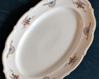 Vintage Walbrzych 15&#39;&#39; Porcelain Serving Platter - Made in Poland