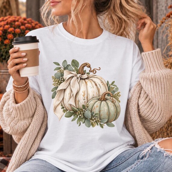 Fall Pumpkin Shirt | Vintage Autumn Graphic Tee | Rustic Pumpkin T-Shirt | Southern Fall Shirt | Cozy Farmhouse Fall Tee