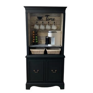 Coffee Hutch Coffee Bar Coffee Bar Cabinet Coffee Hutch Coffee Cupboard Coffee Station Kitchen Hutch Pantry Cupboard Beverage Station