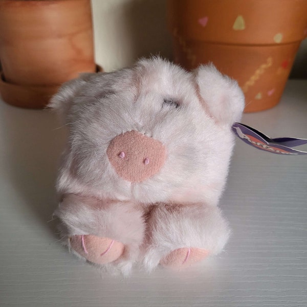 1997 Puffkins "Percy" the pig vintage beanbag plush toy collectible