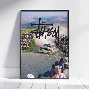 Stussy Poster, Stussy Rally Poster, Poster for Bedroom