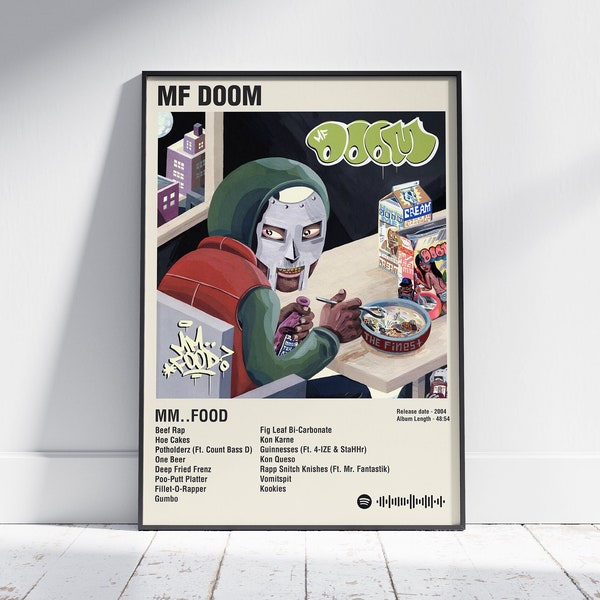 MF DOOM Poster, MM.. food poster, mf doom mm.. food poster