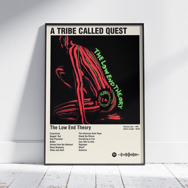 A Tribe Called Quest Low End Theory Poster, A Tribe Called Quest Poster, Low End Theory Poster