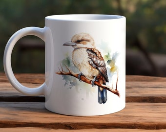 Kookaburra Mug - Native Australian Birds Watercolour Mug - Custom Watercolor mug