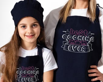 Mom Apron with Pockets, Mother's Day Gift, Grandma Apron