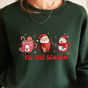 Tis The Season Sweatshirt, Merry Christmas Sweatshirt, Cute Winter Sweatshirt, Christmas Tis The Season Sweatshirt, Cute Christmas Hoodie