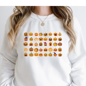 Halloween Pumpkin Sweatshirt, Cute Pumpkin Sweater, Retro Halloween Shirt, Cute Trendy Fall Tee, Trendy Fall Sweatshirt, Halloween Costume