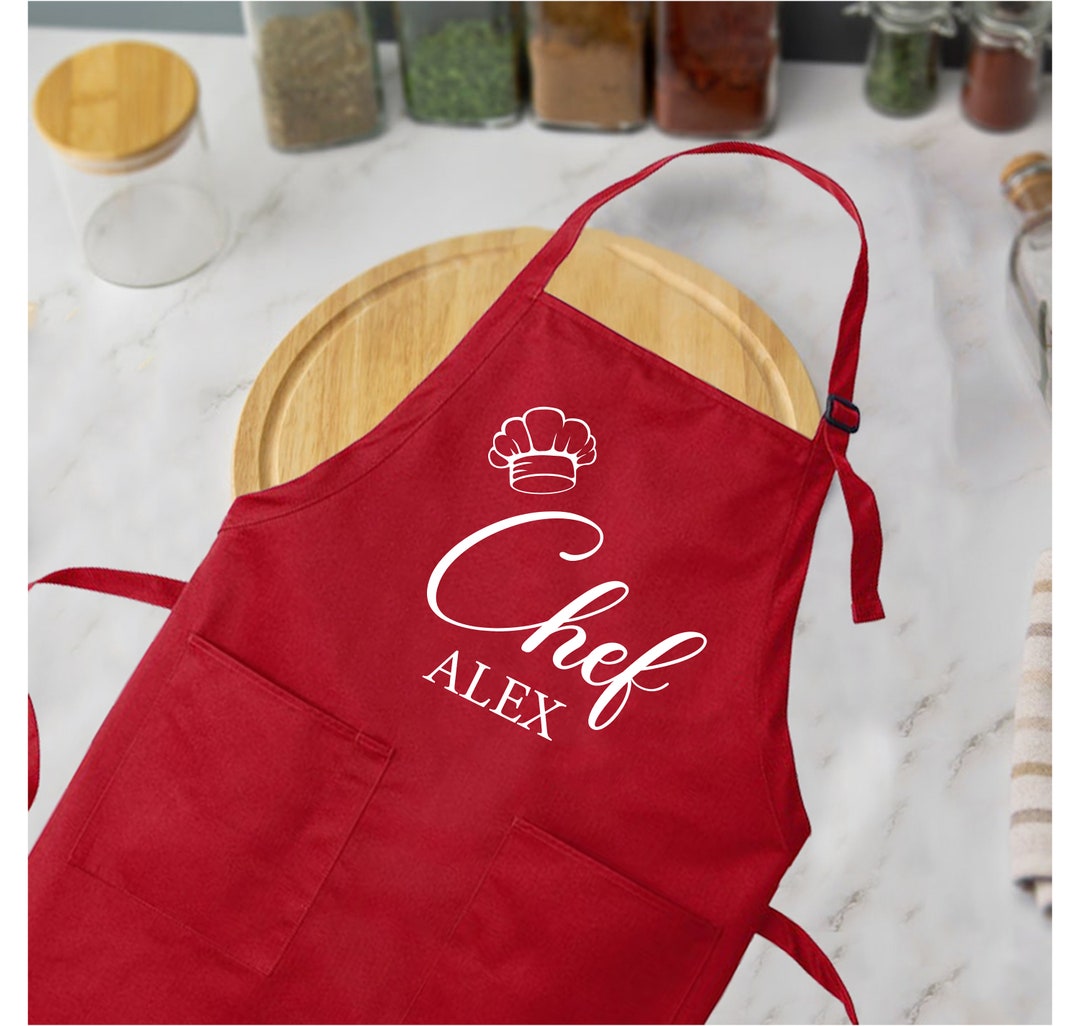 Personalized Chef Apron: Custom Printed Kitchen Apron - Etsy