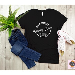 Custom Logo Shirts, Personalized Logo Shirt, Custom Design Tee, Team Logo Shirt, Custom Text Shirt, Your Business Logo or Brand Logo Shirt