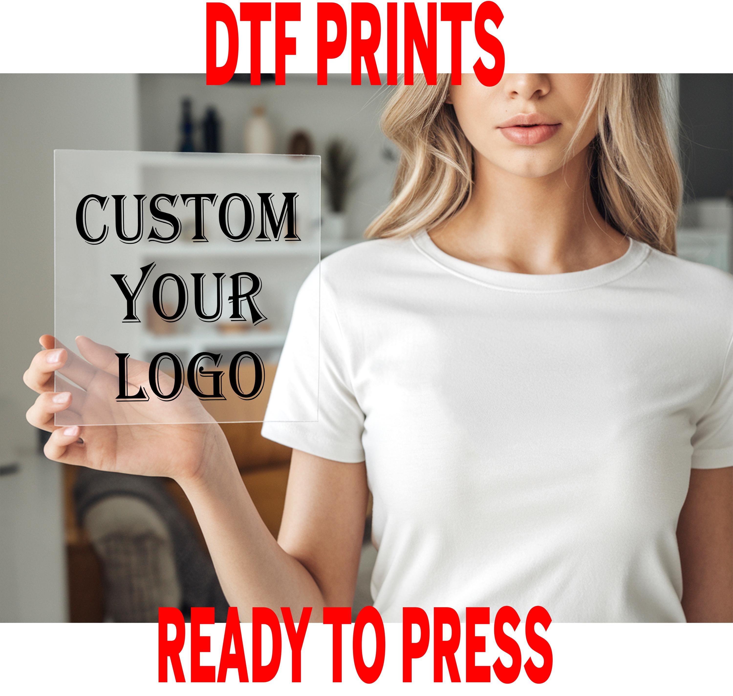Custom Logo DTF Transfer, Personalized Ready to Press Heat Transfer - Etsy