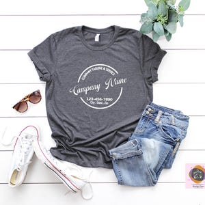 Custom Logo Shirts, Personalized Logo Shirt, Custom Design Tee, Team Logo Shirt, Custom Text Shirt, Your Business Logo or Brand Logo Shirt