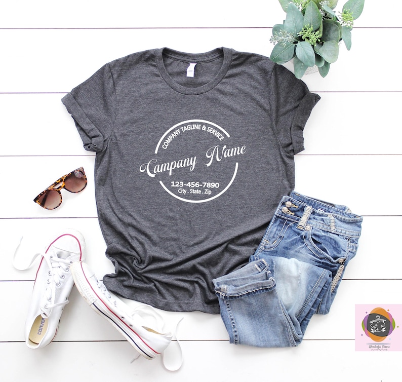 Custom Logo Shirts, Personalized Logo Shirt, Custom Design Tee, Team Logo Shirt, Custom Text Shirt, Your Business Logo or Brand Logo Shirt