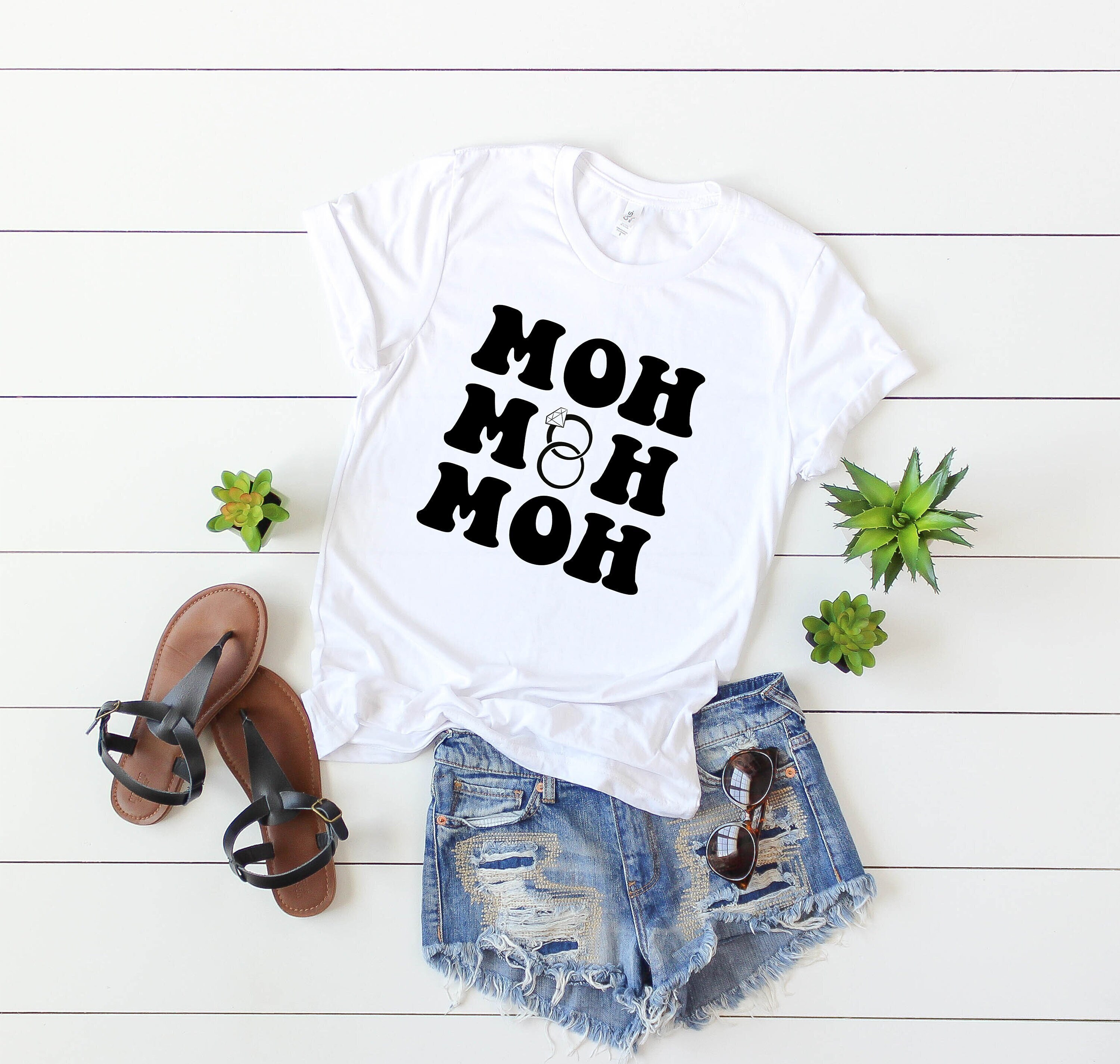 Maid Of Honor Shirt, Bridal Shower Gift, Gift for Bride, Engagement Gifts Bridesmaid Gift, Gifts for Couples Bachelorette Party Gift Moh Tee