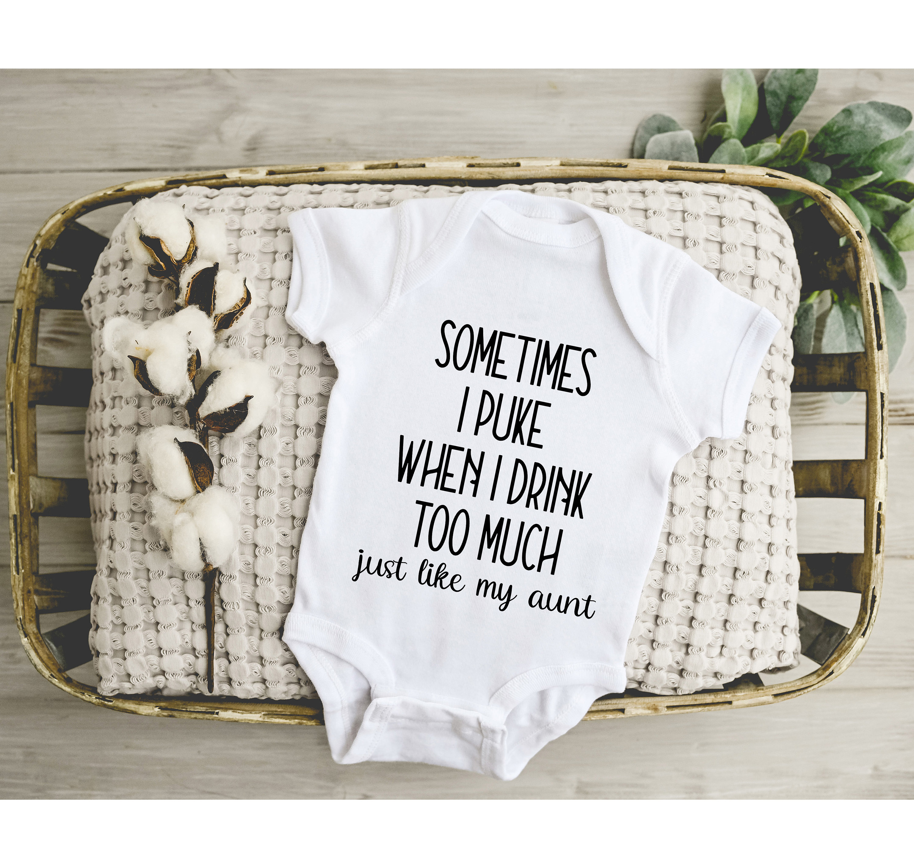 Newborn Onesies®, Sometimes I Puke When I Drink Too Much Onesies