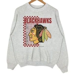 Chicago Blackhawks Vintage NHL Ugly Christmas Sweater Sport Grey / 5XL