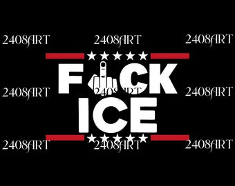 F * ck Ice PNG, Anti Trump Digital Download, Anti Maga Sublimation, FDT, Schutz von Einwanderern, kein Mensch ist Illegal, Linker Digital Download