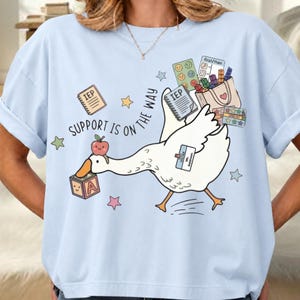 Support Is On The Way Teacher Goose PNG, Digital Download