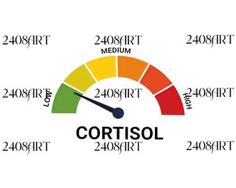 High Cortisol Low Cortisol Funny PNG, Relatable Nervous System Graphic Sublimation, Stress Humor Digital Download, Mental Health Meme PNG