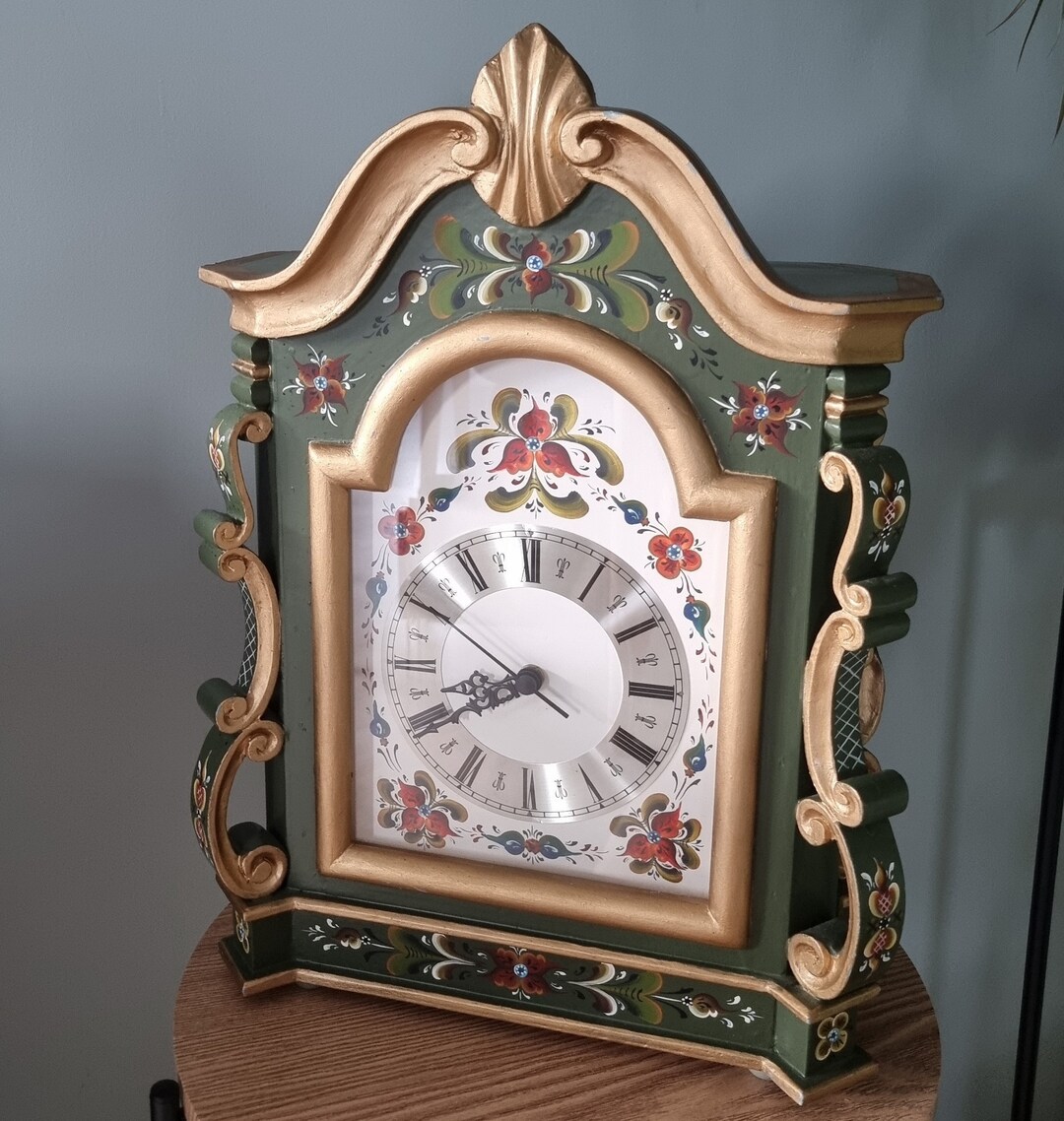 Unique Norwegian Table Clock by Egil Sandvik & Aksel Sandvik. Hand