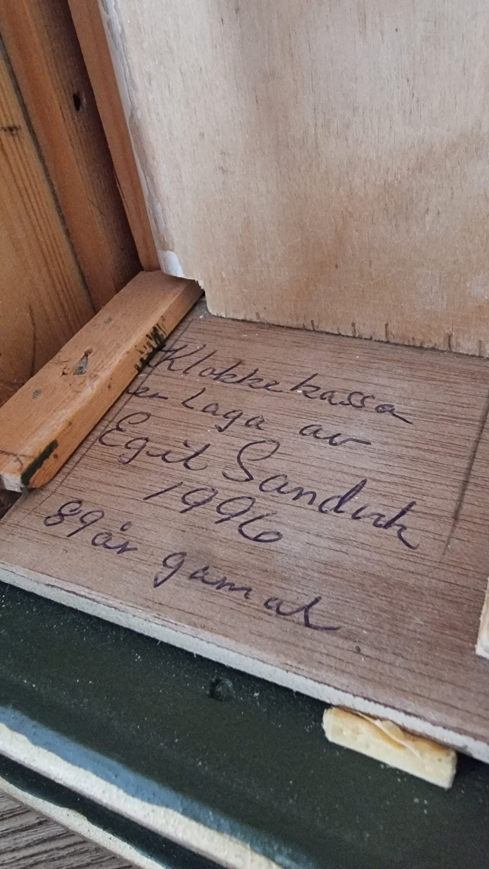 Unique Norwegian Table Clock by Egil Sandvik & Aksel Sandvik. Hand ...