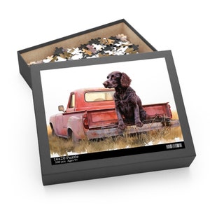 Boykin Spaniel In A Truck Puzzle (120, 252, 500-Piece)