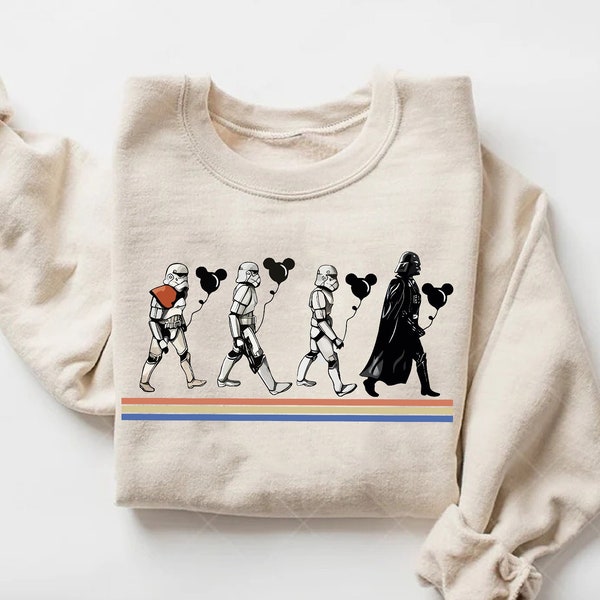 Vintage Disney Star Wars Sweatshirt,Darth Vader Hoodie,Star Wars Characters Sweater,Disney Balloon Sweater,Disney Men Gift,Disney Trip