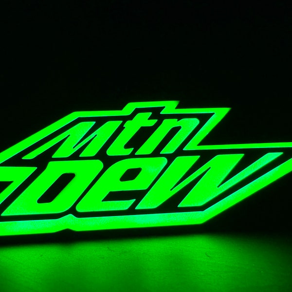 Mountain Dew neon RGB LED Schild