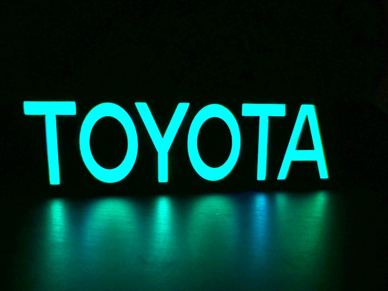 Toyota Neon RGB LED Sign Etsy