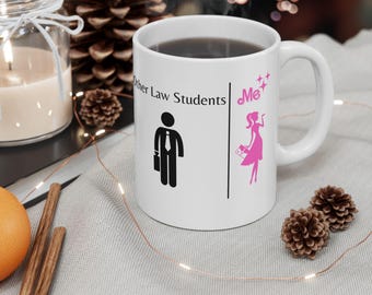 Girly Law Student Mug, Cute Law Student Gift, This Lawyer is a Barbie Mug, Woman Lawyer Gift for Lawyer, Mug for Lawyer, Graduation Gift