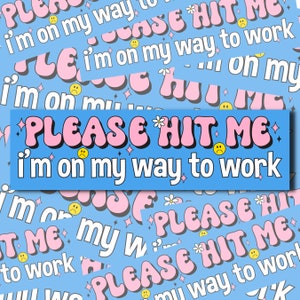 Silly Car Sticker, Car Sticker Funny, Cute Girly Car, If You Hit Me