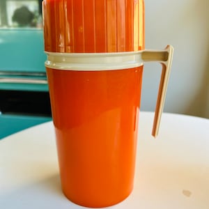 Retro Orange Thermos Vacuum Jar | Pint Size | King Seeley