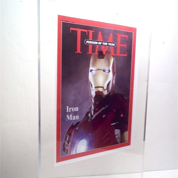 Iron man  Magazine Cover Seen In movie  Tony Stark custom made Avengers Civil war Marvel