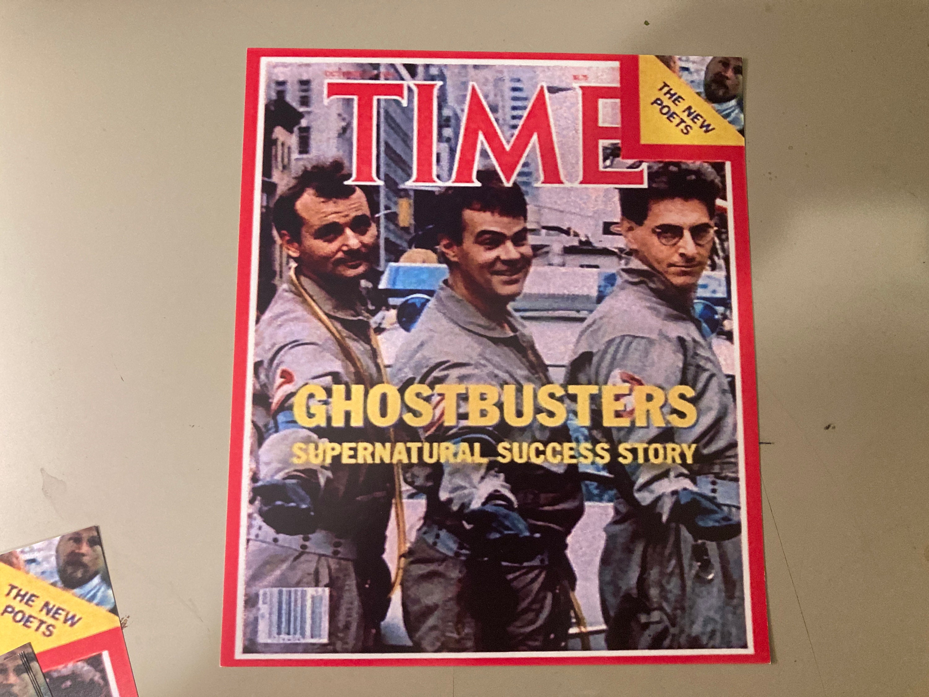 Ghostbusters Time Magazine Cover Seen in Movie Custom Made 1/1 Glossy