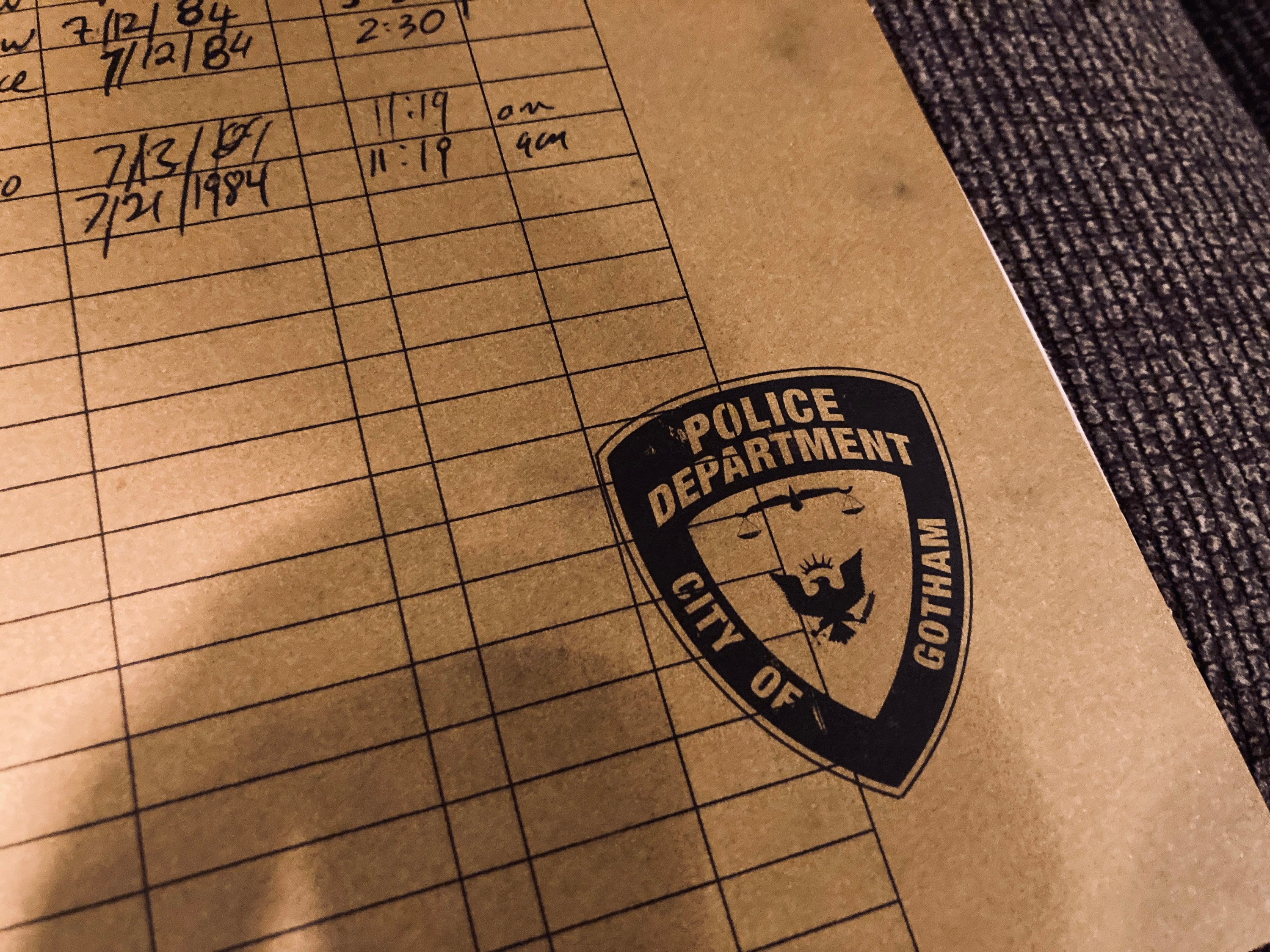 Batman Begins Wayne Murder Gotham File Top Secret Joker Movie Prop ...