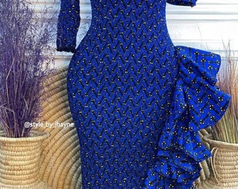 African styles, Ankara dress, African clothing, Ankara plus size dress, Ankara flare dress, Ankara midi dress, Ankara gown, African events.