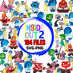 Inside Out 2 PNG, Inside Out 2 Clipart bundle, Inside Out 2 Digital, Inside Out PNG, Anger Joy Sadness Embarrassment Anxiety, Envy