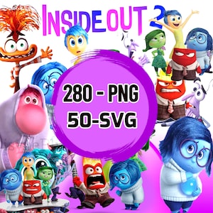 Inside Out 2 PNG, Inside Out 2 Clipart bundle, Inside Out 2 Download, Inside Out PNG, Rabbia Gioia Tristezza Imbarazzo Ansia, Invidia Png