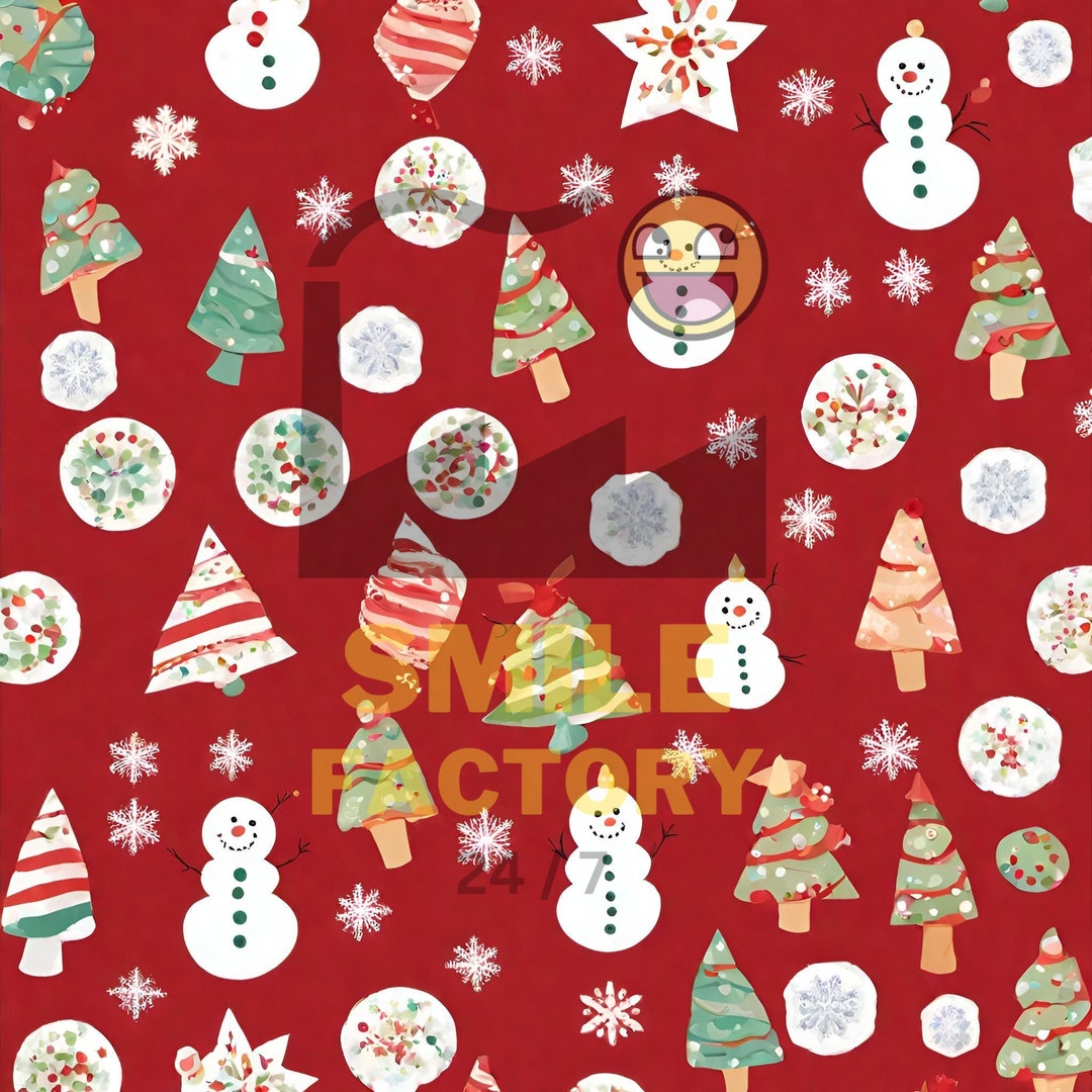 Red Christmas Wrapping Paper 