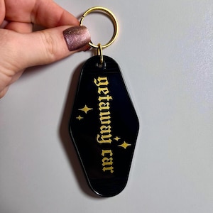 Getaway Car Motel Keychain | Taylor Inspired | Reputation Era Aesthetic | Vintage Key Tag | Merch