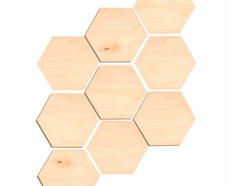 Holzwanddekor 3D-Paneele (Holzsechseck) Honeycomb Wood, original Wanddekor, einfache Installation, 3D-Holzplatte