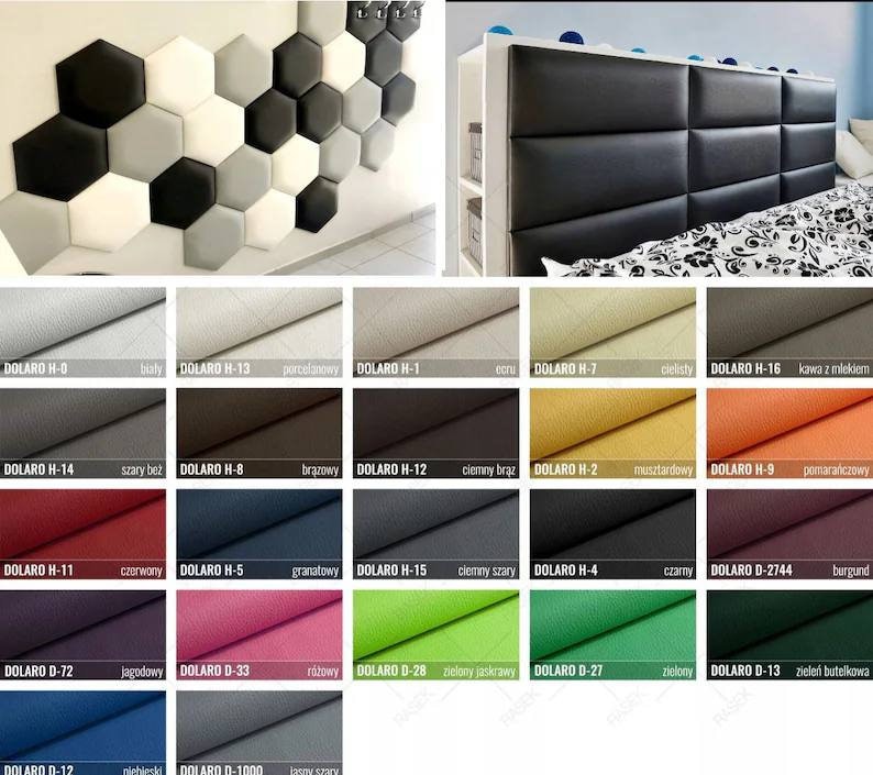 ANY SIZE Upholstered soft wall panels and padded boards, Upholstered head panel, veloured wall panel, sharp soft panels, pencil soft panels 画像 10