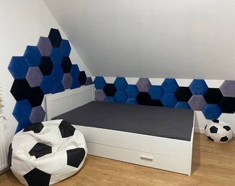 Panneaux muraux rembourrés pour le pare-chocs (rembourrage mural doux) et planches rembourrées, panneau de tête, panneau mural hexagonal, coussin mural, panneaux muraux pour coussins