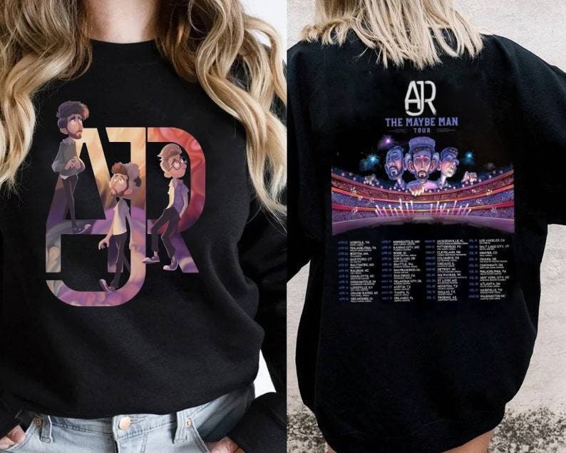 AJR The Maybe Man Tour 2024 Tour 2Sided Sweatshirt