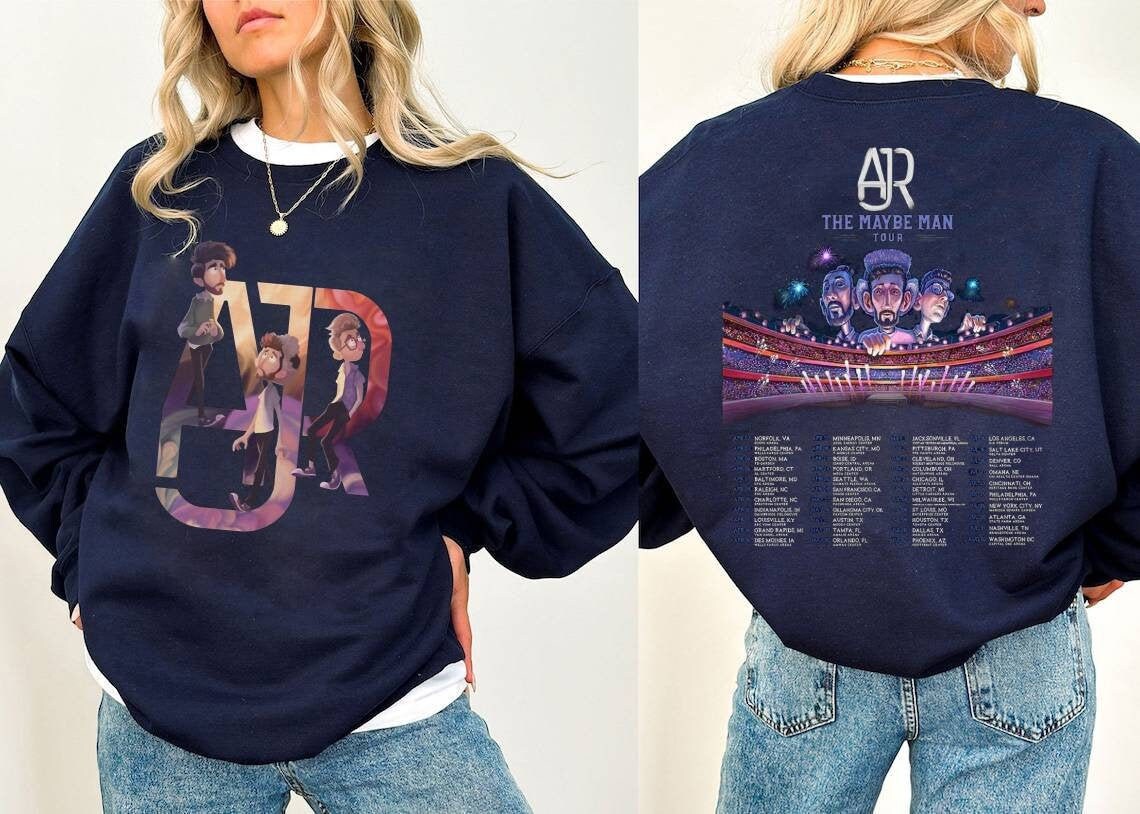 AJR The Maybe Man Tour 2024 Tour 2Sided Sweatshirt