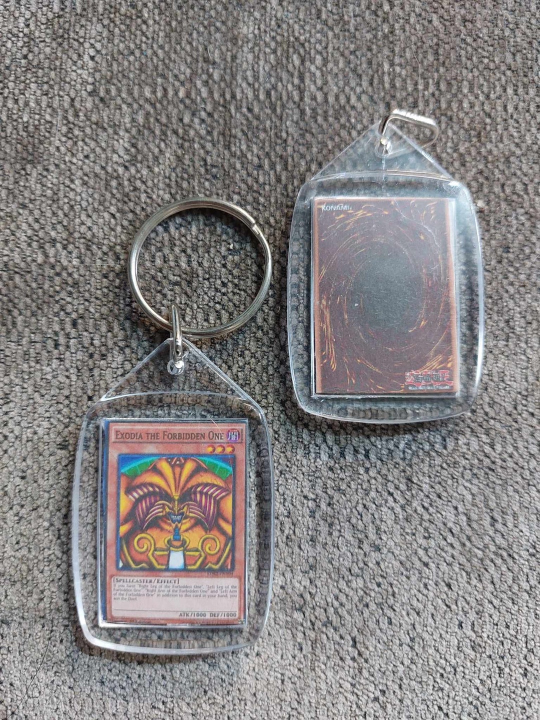 Yugioh Exodia TCG Inspired Keychain Etsy
